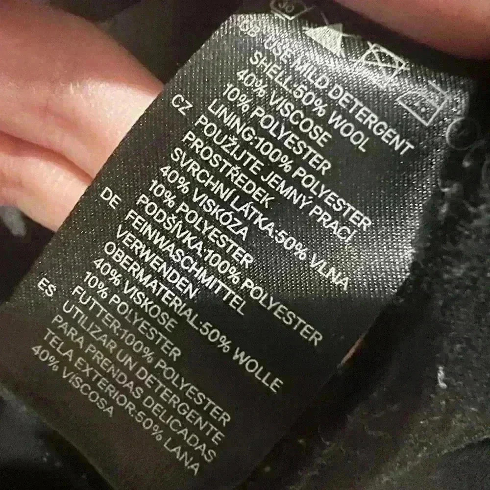 H&M Women’s Black Office Work Stylish Wool  Timeless Skirt 4 Small - Picture 7 of 11